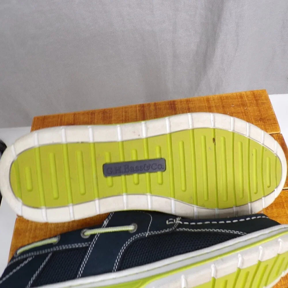 Bass Chesapeake Men's Boat Shoes Size 10.5 Blue and Green. Excellent Condition - Picture 10 of 12